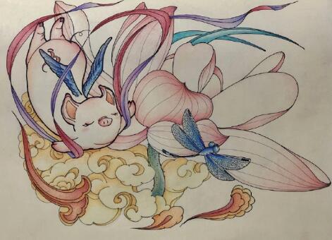 飞天猪，看有没有敦煌的影子！