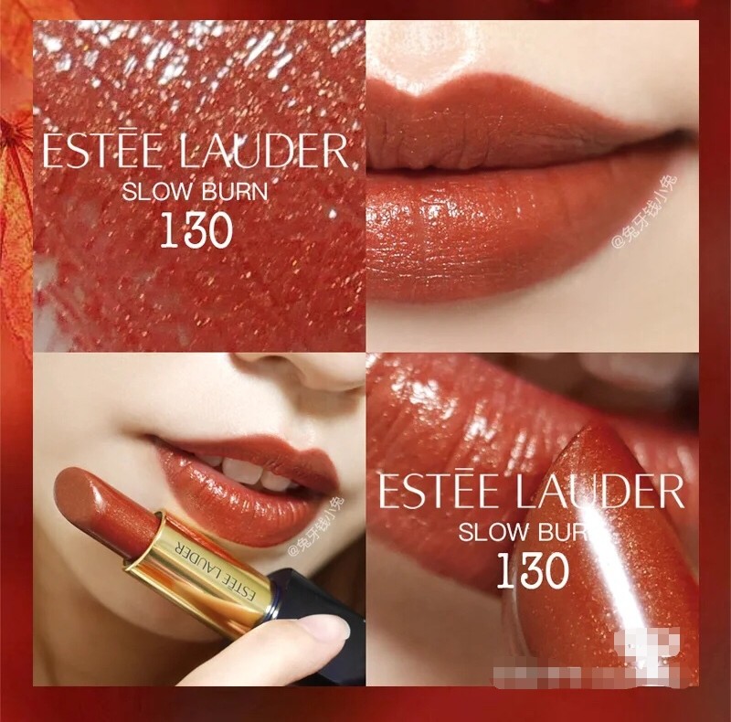 雅诗兰黛倾慕122口红试色,雅诗兰黛金管口红305试色