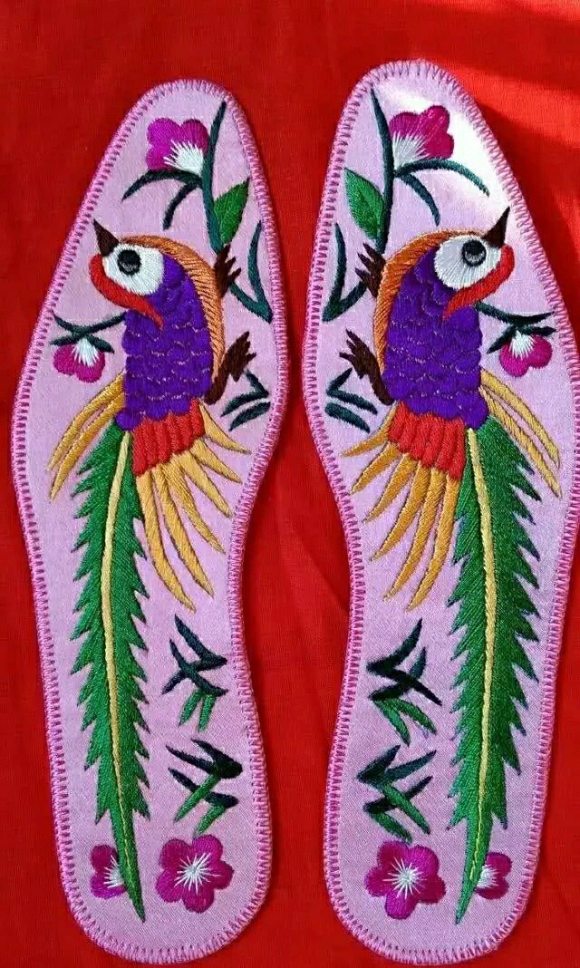 八瓣花鞋垫图案怎么绣,绣鞋垫花样图案大全