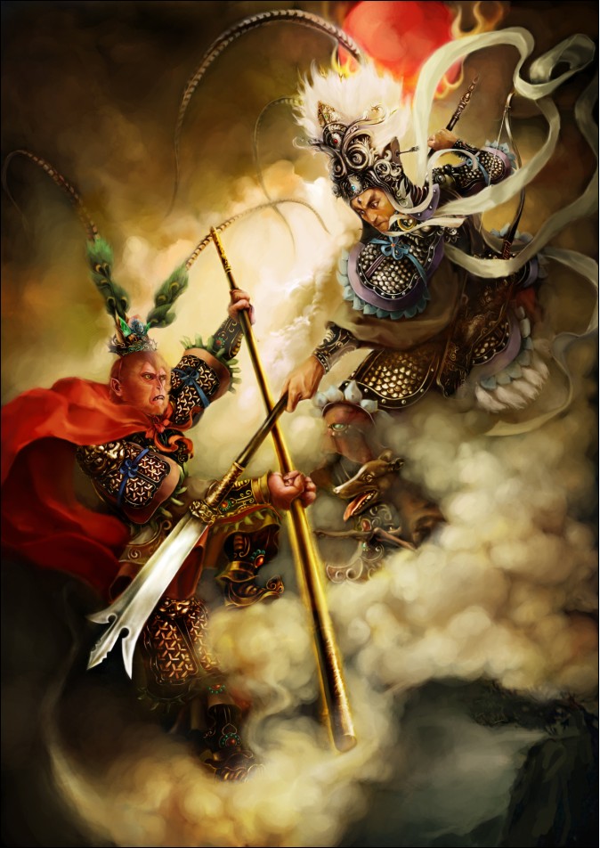 二郎神杨戬的造型,二郎神杨戬的形象