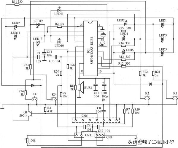 电饭煲故障与维修视频教程,九阳电饭煲显示E5的检修