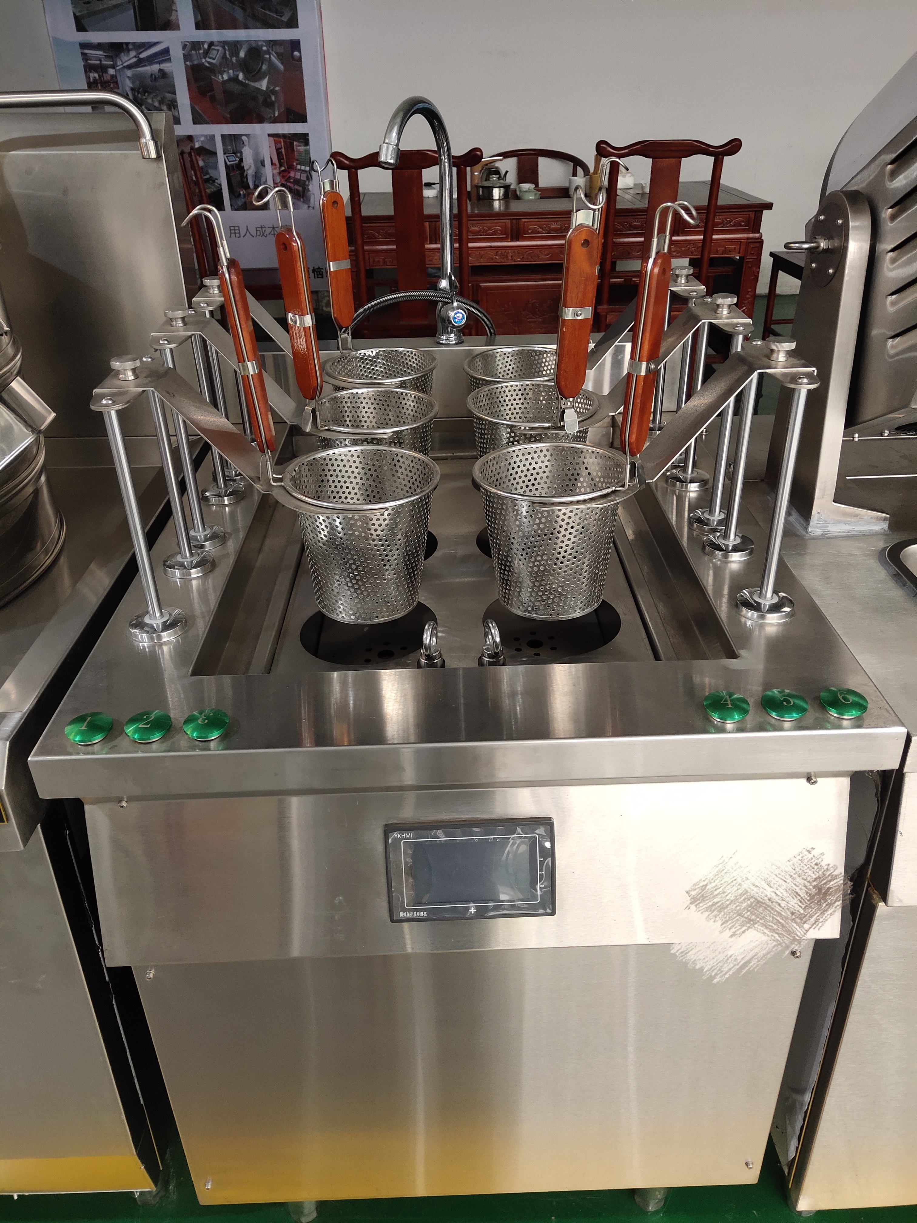 智能升降煮面炉全自动,高效智能煮面炉