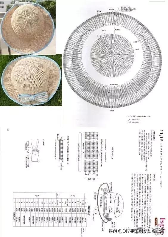 有气质的遮阳帽钩织教程,钩织遮阳帽全教程