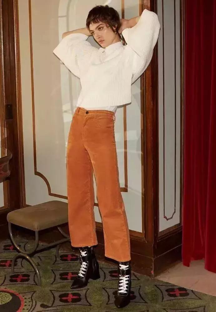 秋天穿温暖的衣服,秋冬复古灯芯绒搭配