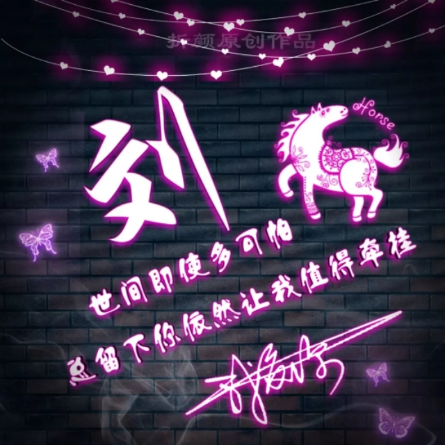 方姓氏荧光头像大全,姓氏头像程姓12生肖微信精美头像