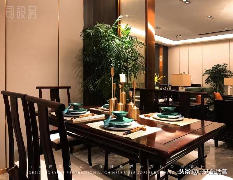 观山雅院中式家具图片,中式四合院软装实景