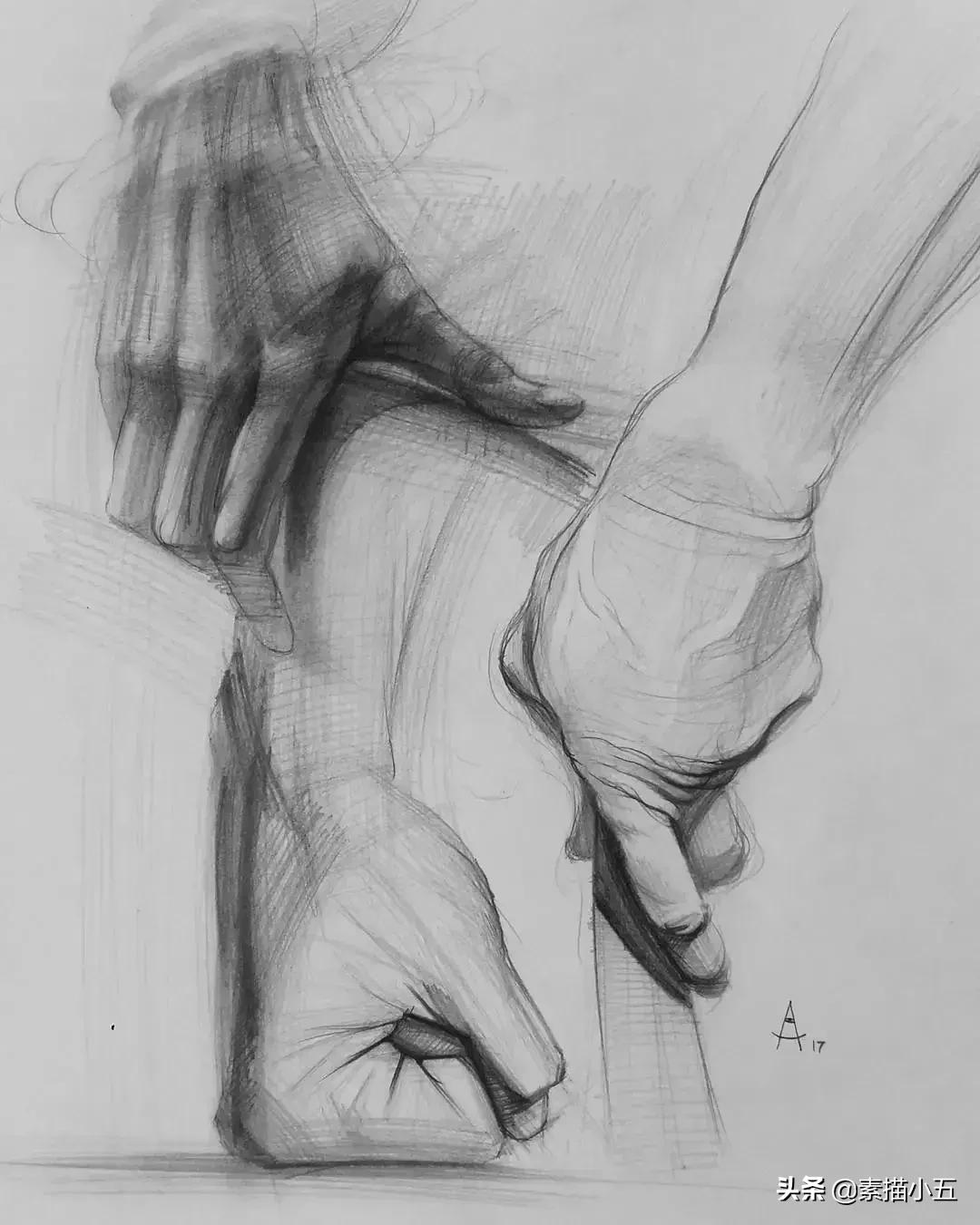 他画的素描无与伦比,他画的画栩栩如生让人拍案叫绝