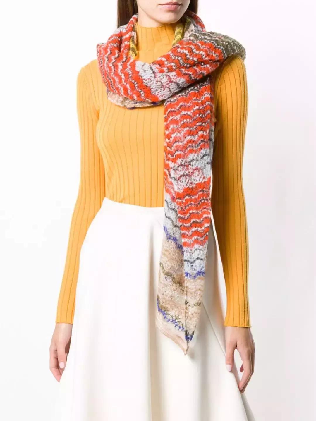 想要冬天穿出高级感,冬天围巾这样系简单又时尚好喜欢