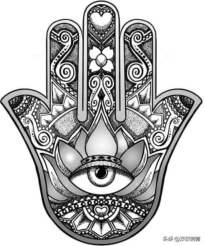 男士简约几何纹身,几何纹身图案大全