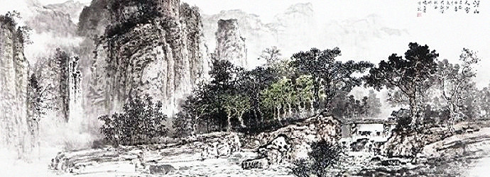 杨昌林山水画,杨昌林山水作品