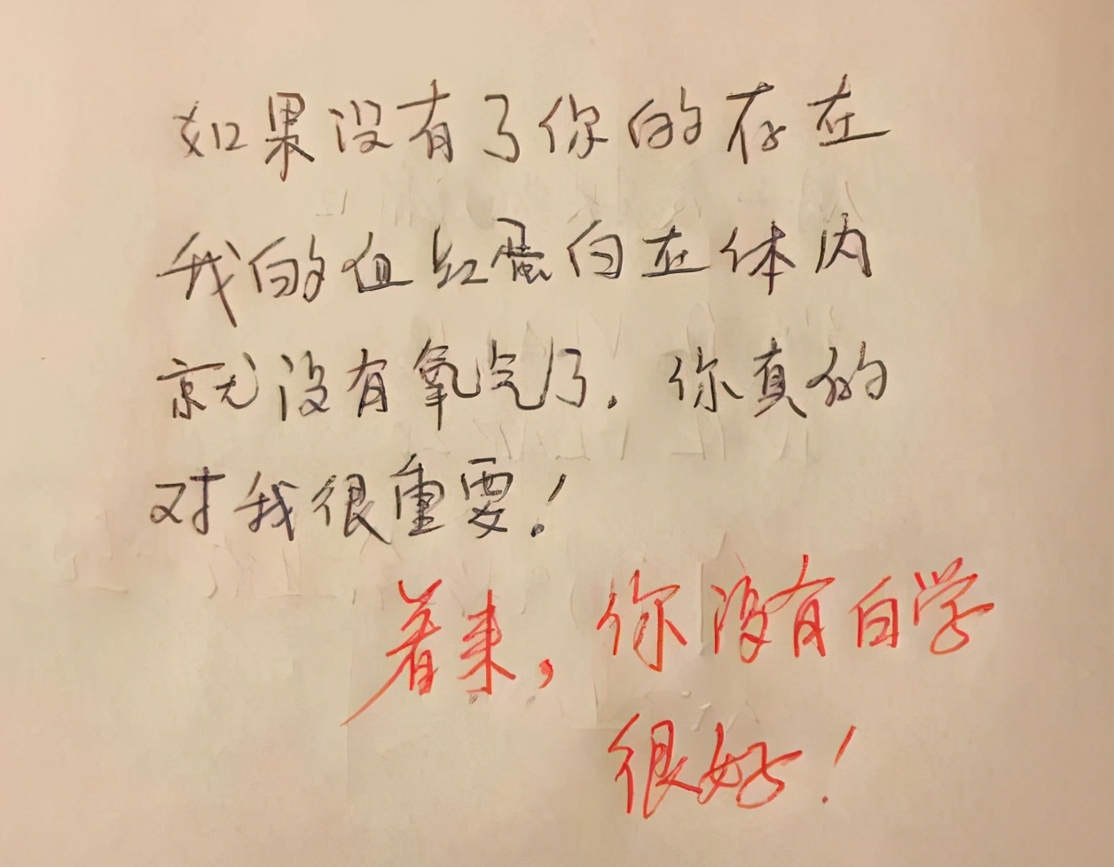 学霸情书被老师感动到哭,学霸情书火了老师看了也称赞