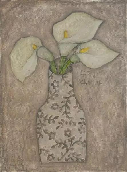 韩国女艺术家：卓秀英，画出来的雅致花草