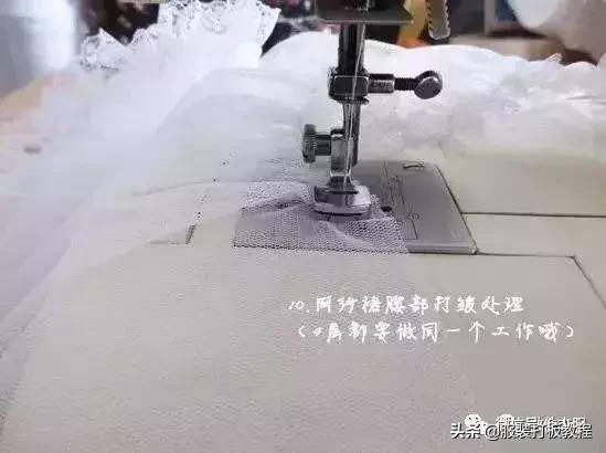 公主裙裁剪制作教程,服装厂做公主裙下摆教程视频
