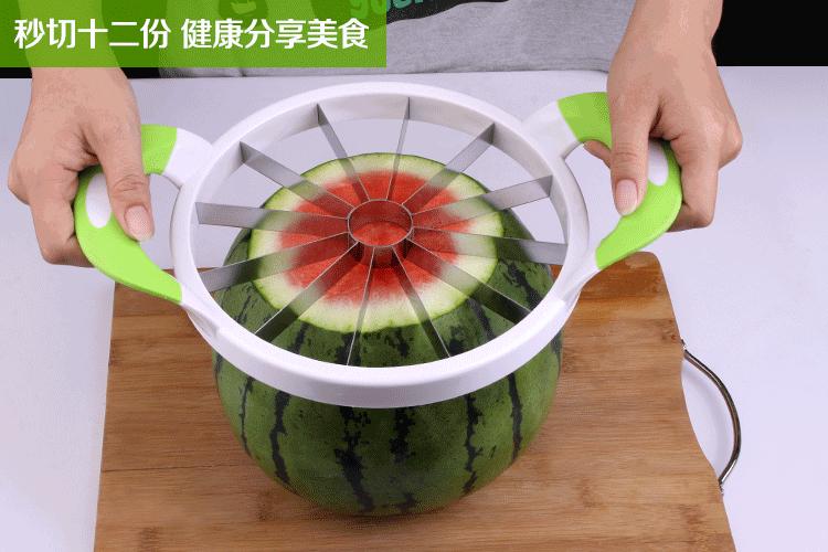 夏天吃西瓜怎么切,酒店切西瓜方法技巧
