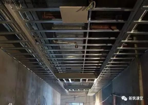 轻钢龙骨石膏板造型吊顶施工视频,石膏板天花吊顶施工全过程