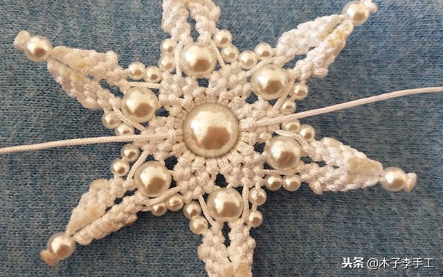 七彩莲花挂件的编法,梅花挂件编法教程