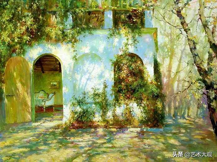 俄罗斯画家风景油画作品选集,尤里奥布霍夫人物画