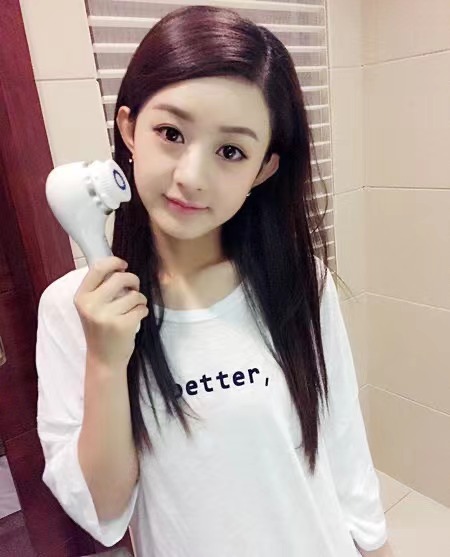 赵丽颖遮眼造型假发,赵丽颖戴假发片