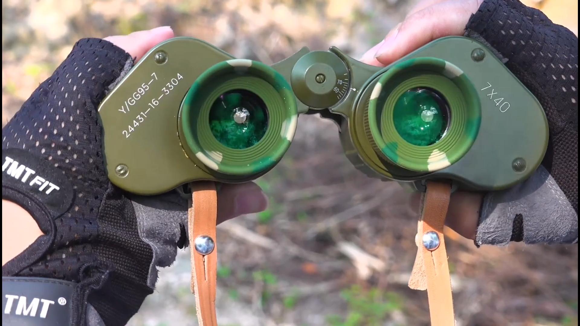 开箱88式军用望远镜,开箱真实军用10倍瞄准镜