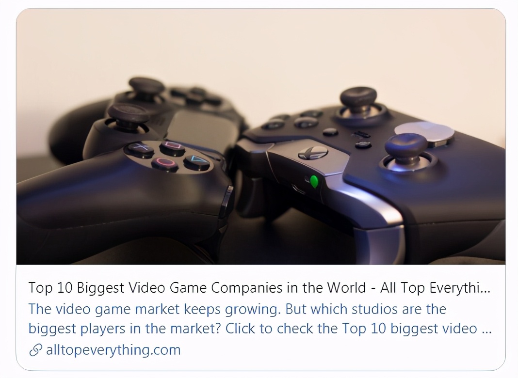 索尼世界第一大游戏公司,全球收入最高的十大游戏公司