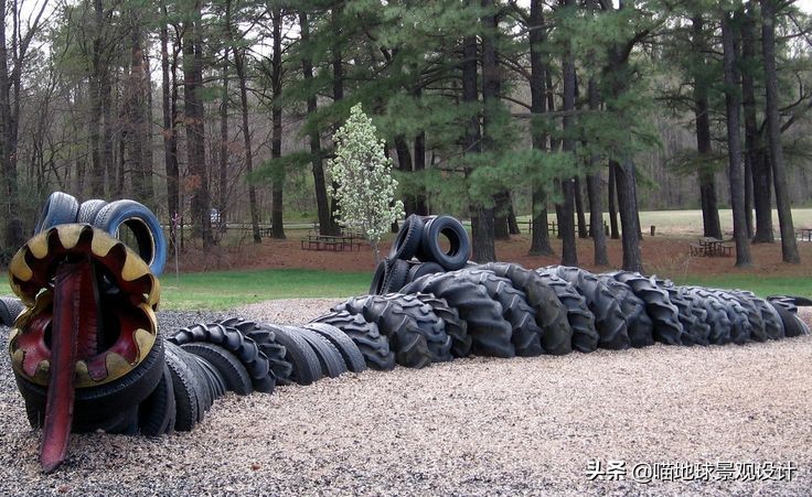 废旧轮胎再利用脑洞大开创意无限,废旧轮胎利用创意作品