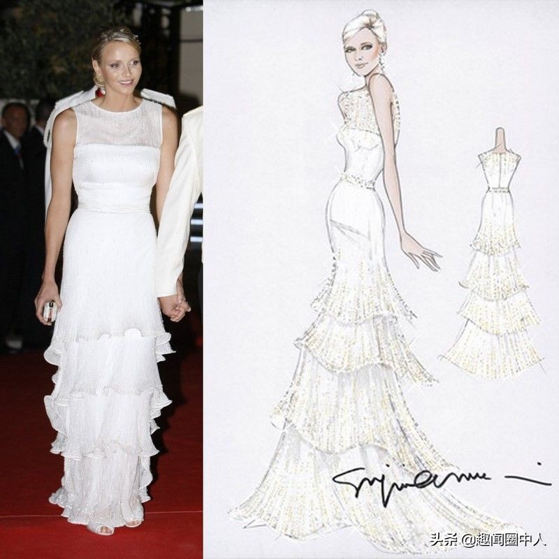 各种款式的婚纱手稿图,人鱼婚纱设计手稿