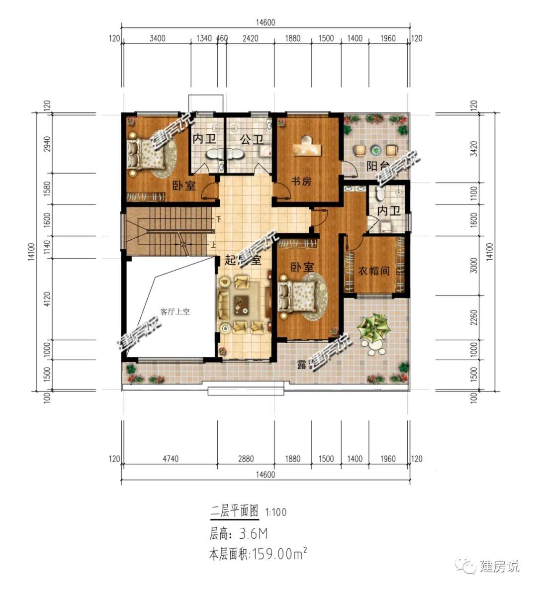 挑空复式别墅怎么设计,复式别墅挑空大客厅