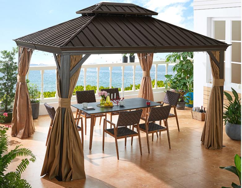 庭院景观亭效果图大全,庭院廊亭设计