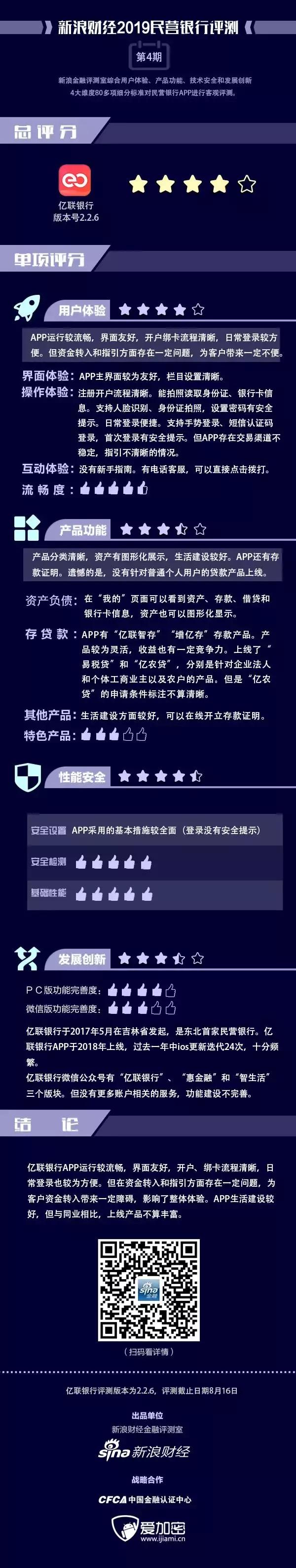 亿联银行APP资金转入不稳定转账指引缺少关键点丨互联网银行评测