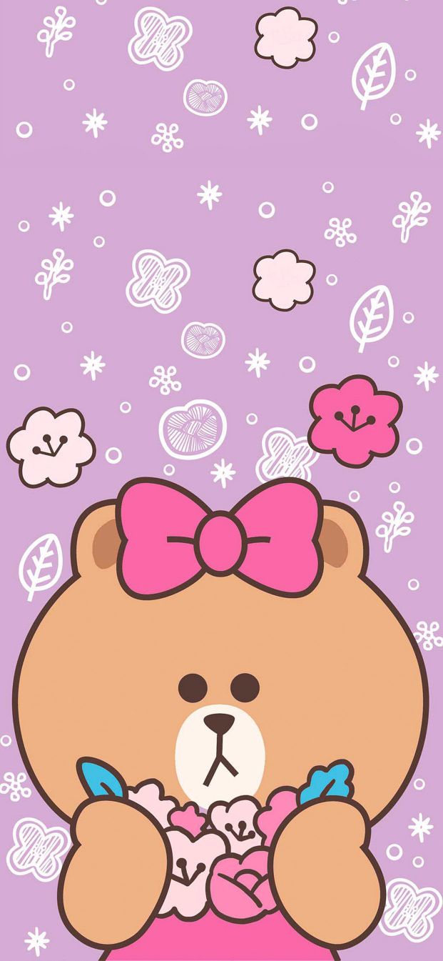 line布朗熊可妮兔,布朗熊和可妮兔手机壁纸