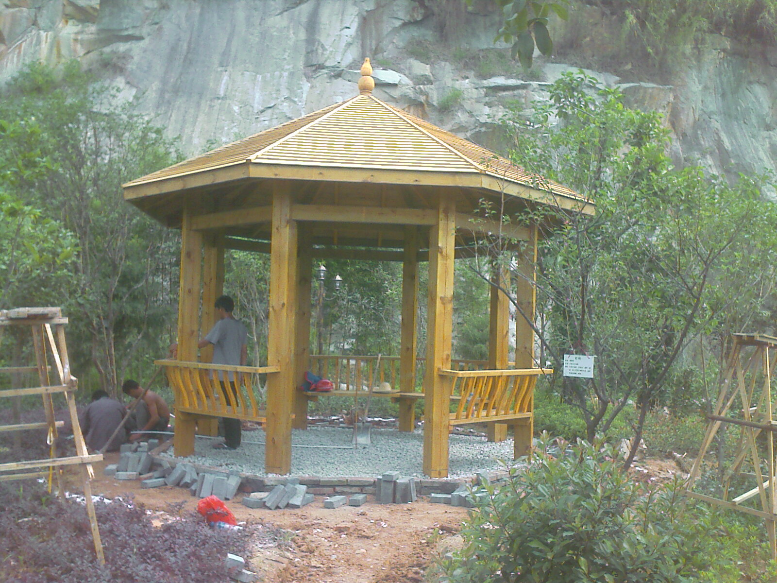 古建六角凉亭木结构图解,六角凉亭木结构