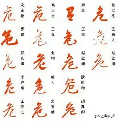 危汉字教学,危字书法