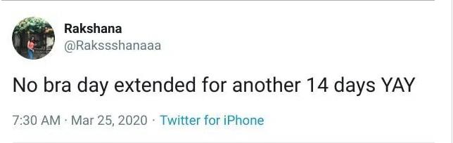 英国女性隔离期放飞自我内衣专家警告：不穿文胸容易变形！