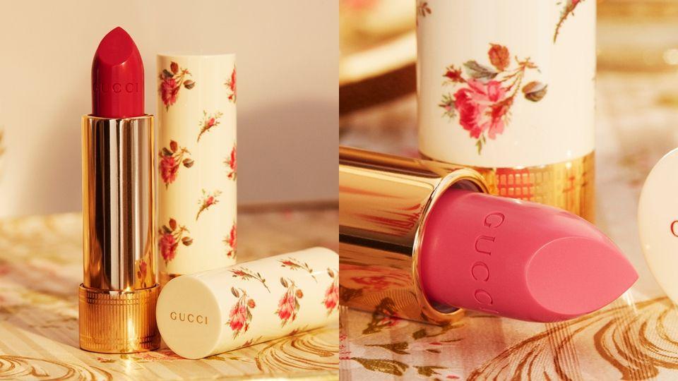gucci口红2022新包装,gucci口红gucci505草莓红