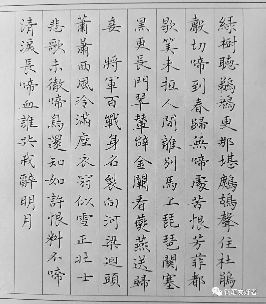 辛弃疾钢笔字作品欣赏,钢笔字帖辛弃疾破阵子