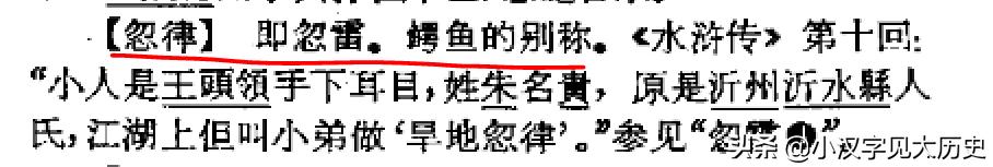 旱地忽律朱贵排名为何靠后,朱贵外号旱地忽律什么意思