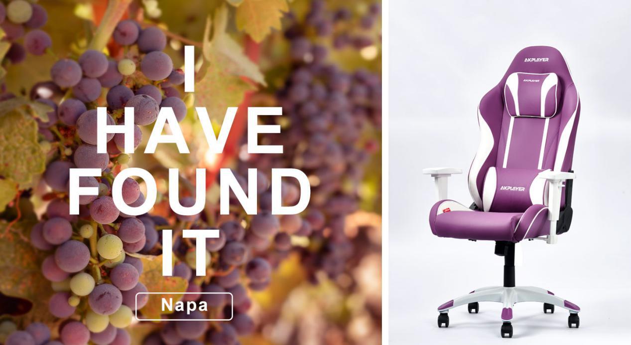 阿卡丁电竞椅靠背带图案,加州印象成都