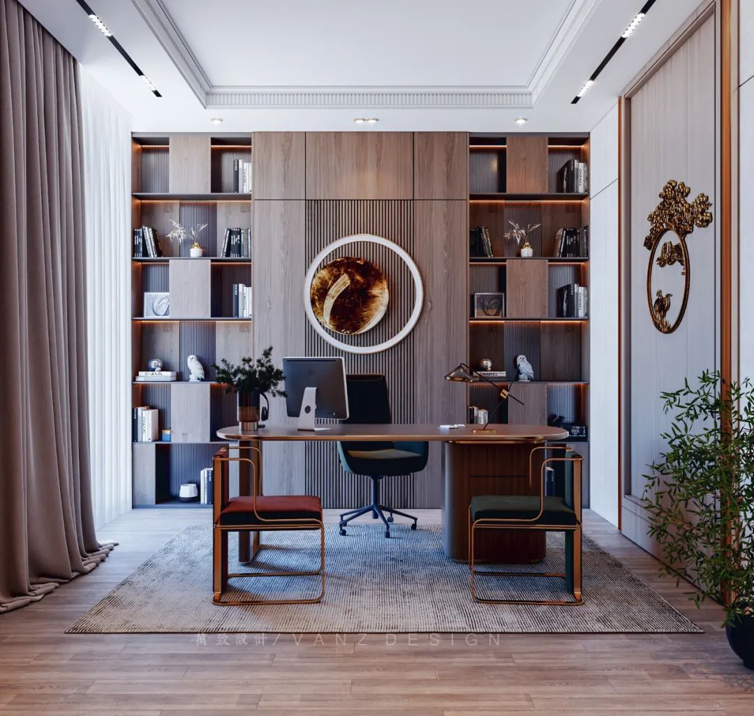 高档董事长办公室装修案例欣赏,董事长办公室豪华装修现代感