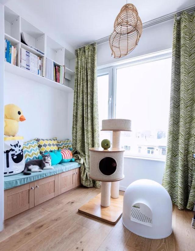 60㎡北欧风两居室，小吧台当电视背景墙，这设计真是靓