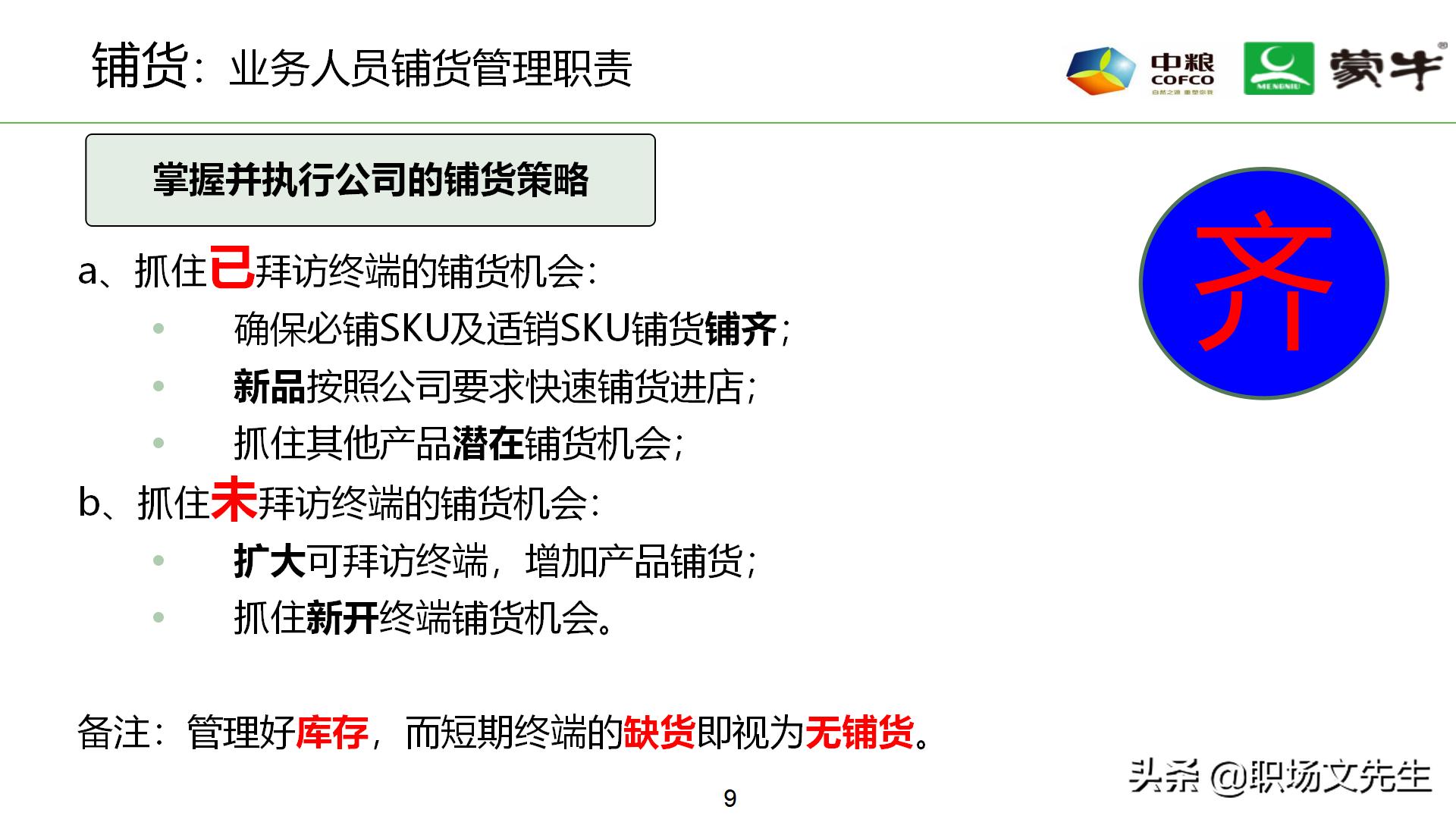 年薪180万蒙牛销售总监分享:52页蒙牛销售单点卖力提升