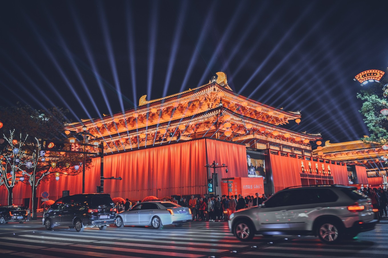 西安网红打卡地西安城墙,西安古城网红视频