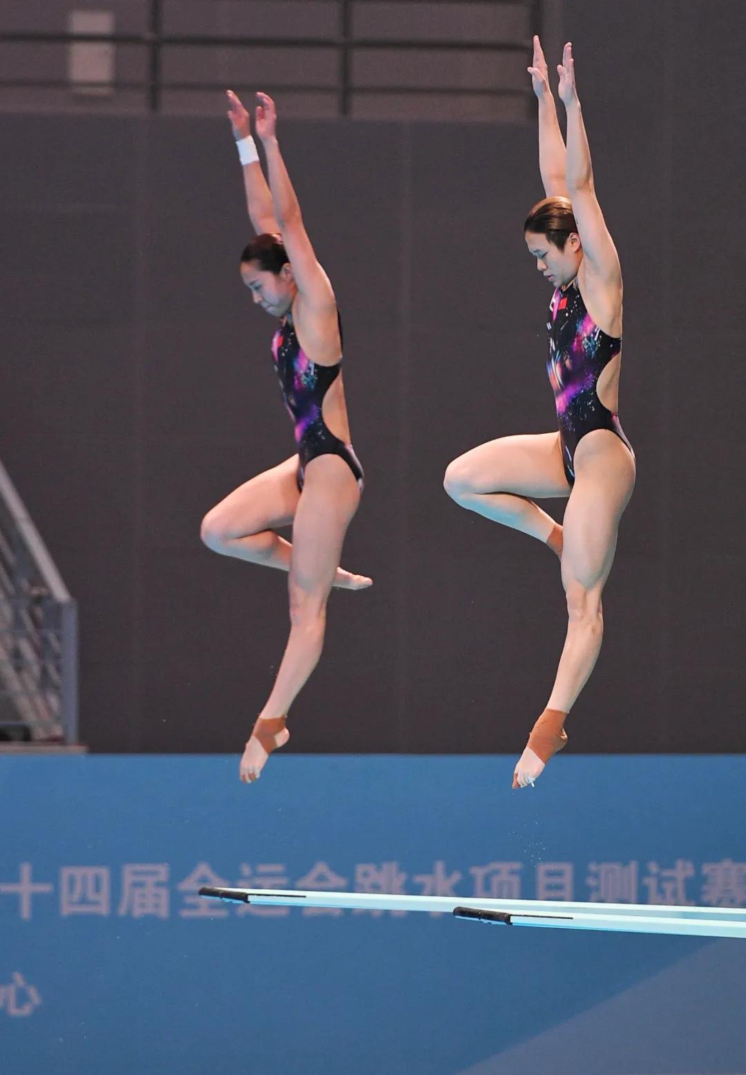 十四运会跳水比赛花絮,十四运跳水测试赛礼仪采访