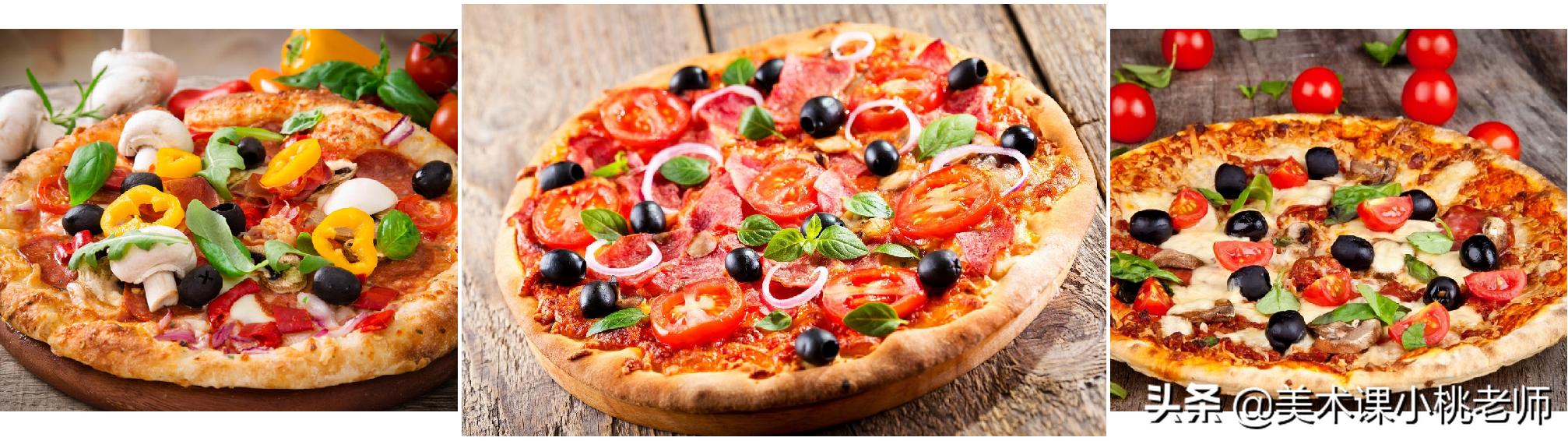 香喷喷的比萨饼,香喷喷的披萨出摊啦