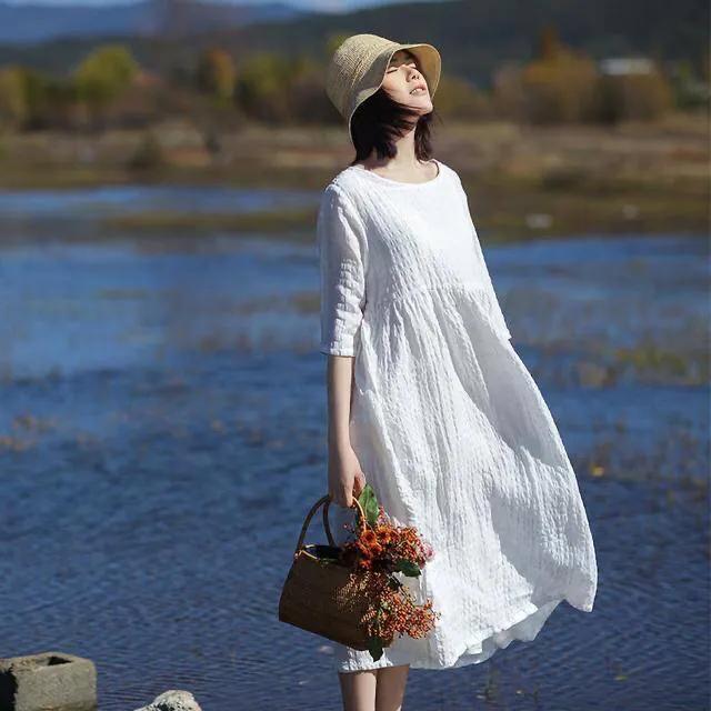 立秋之后，自带慵懒气质的棉麻给你这个季节最想要的腔调