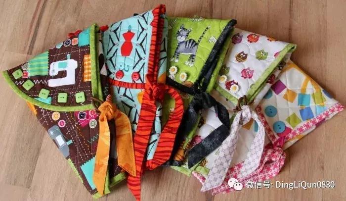 手工布艺挂墙收纳包,剪刀包收纳定制