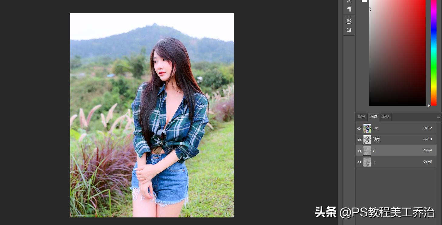 ps人像青橙色调调色教程,ps摄影蓝灰色调色教程