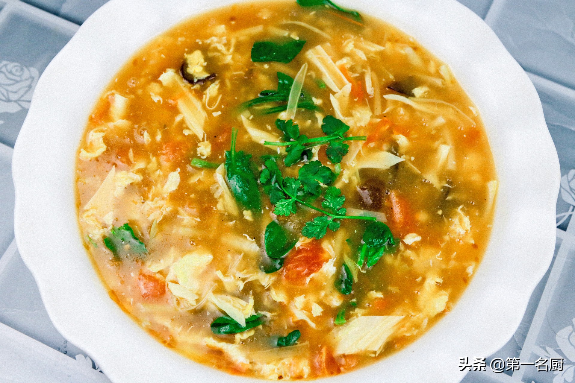 鸡蛋汤家常简单做法酸辣,鸡蛋汤最好喝的做法