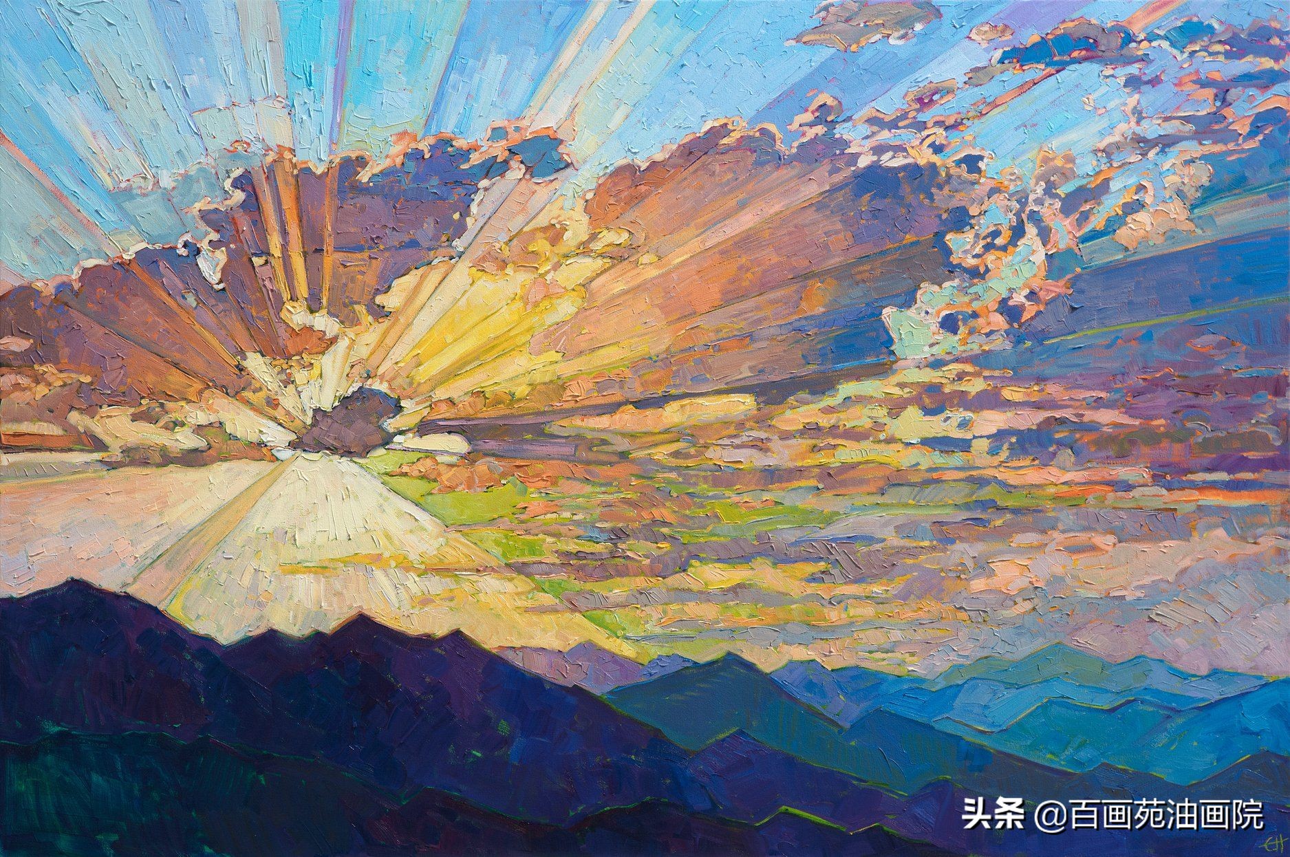 油画写生山水画步骤,油画写生怎么画