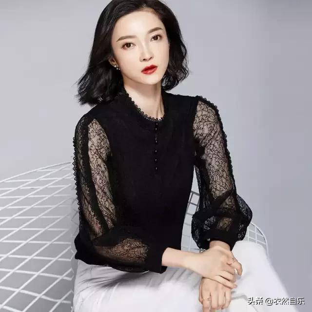 现在穿裙子早不,七分袖雪纺衫这样穿时尚洋气