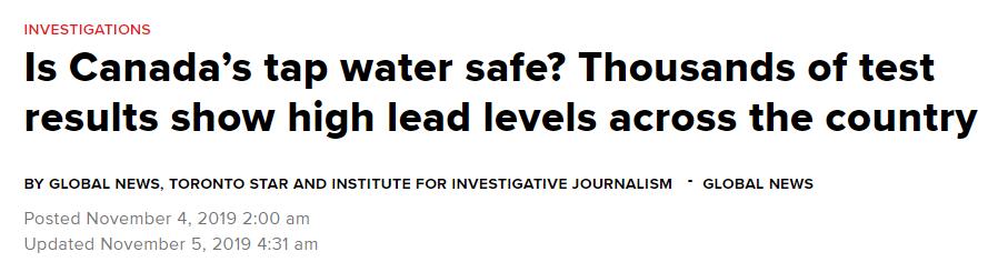 惊呆！拿大自来水铅含量超标孩子喝了会变傻怎么办？